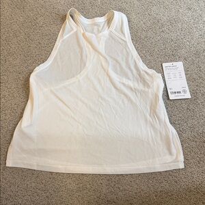 Athleta Grid Knit Singlet White Sleeveless Tank Top Size XS NWT